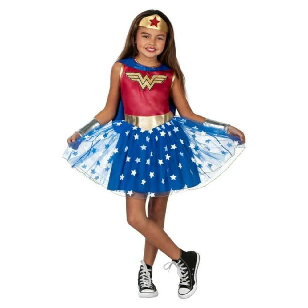 Wonder Woman Costume with Blue Star Skirt